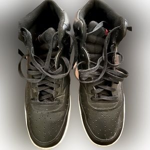 Men’s Nike Black Leather Size 13 High Tops EUC!